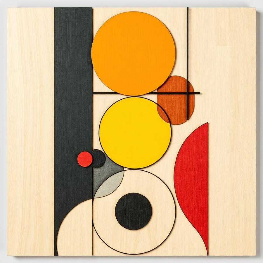 Quadro Decorativo - Formas Bauhaus