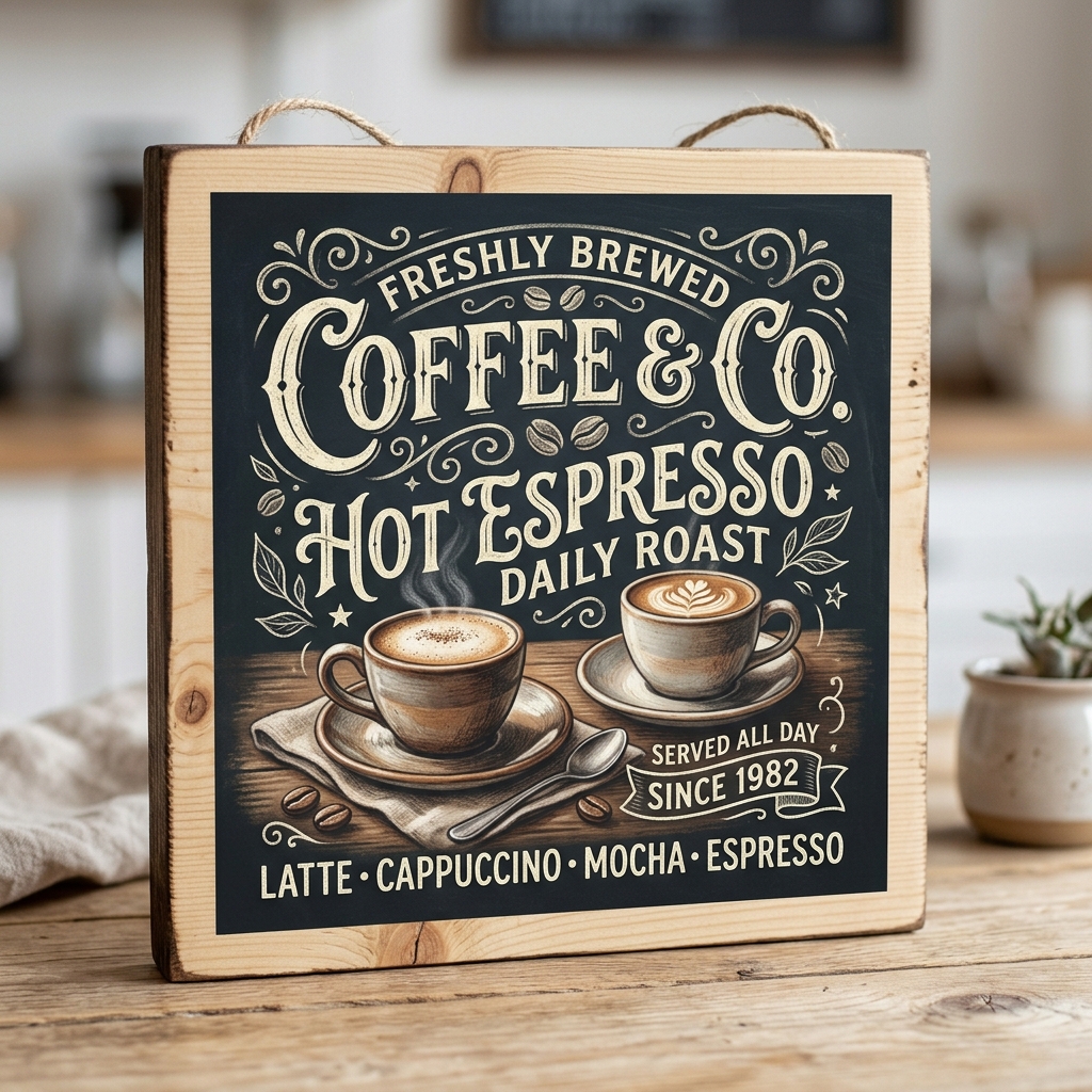 Quadro Decorativo - Café da Esquina